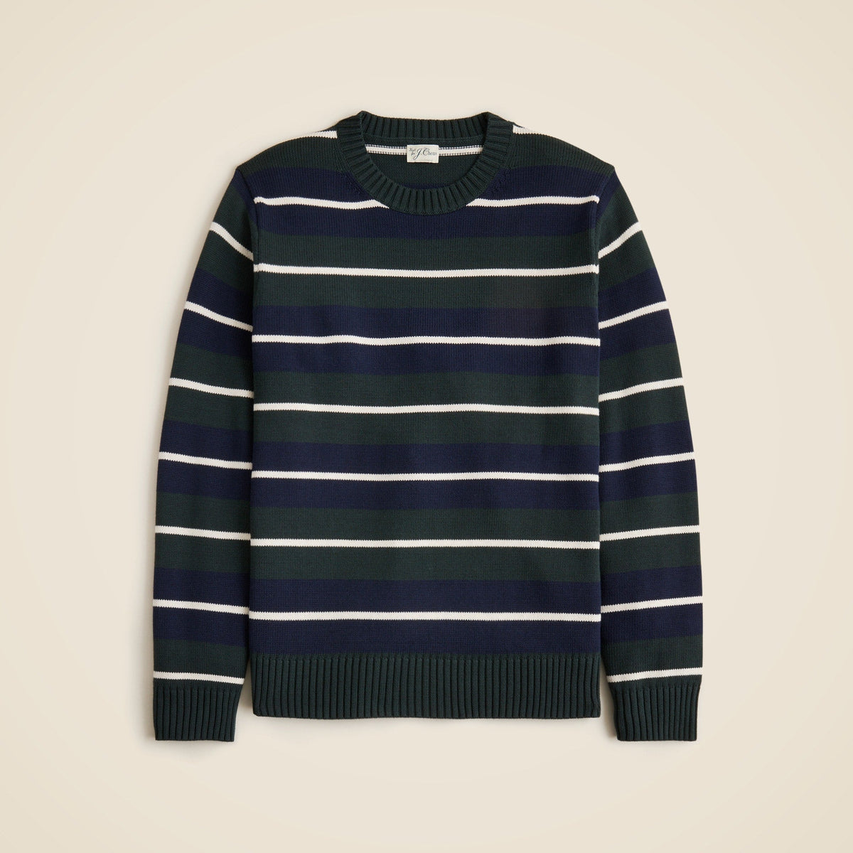 Heritage cotton sweater in stripe