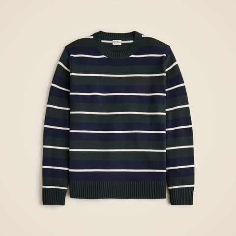 Heritage cotton sweater in stripe