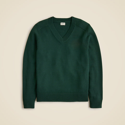 Heritage cotton V-neck sweater