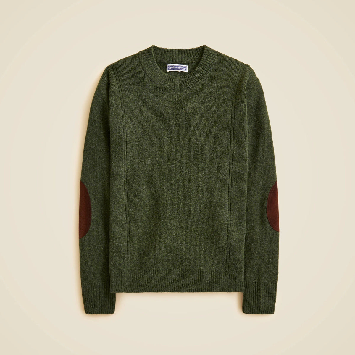 Wallace & Barnes wool sweater with suede