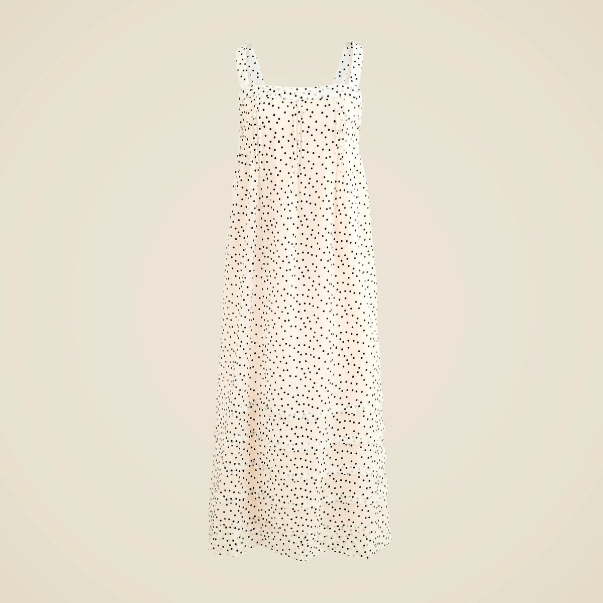 Pintuck midi dress in velvet dot