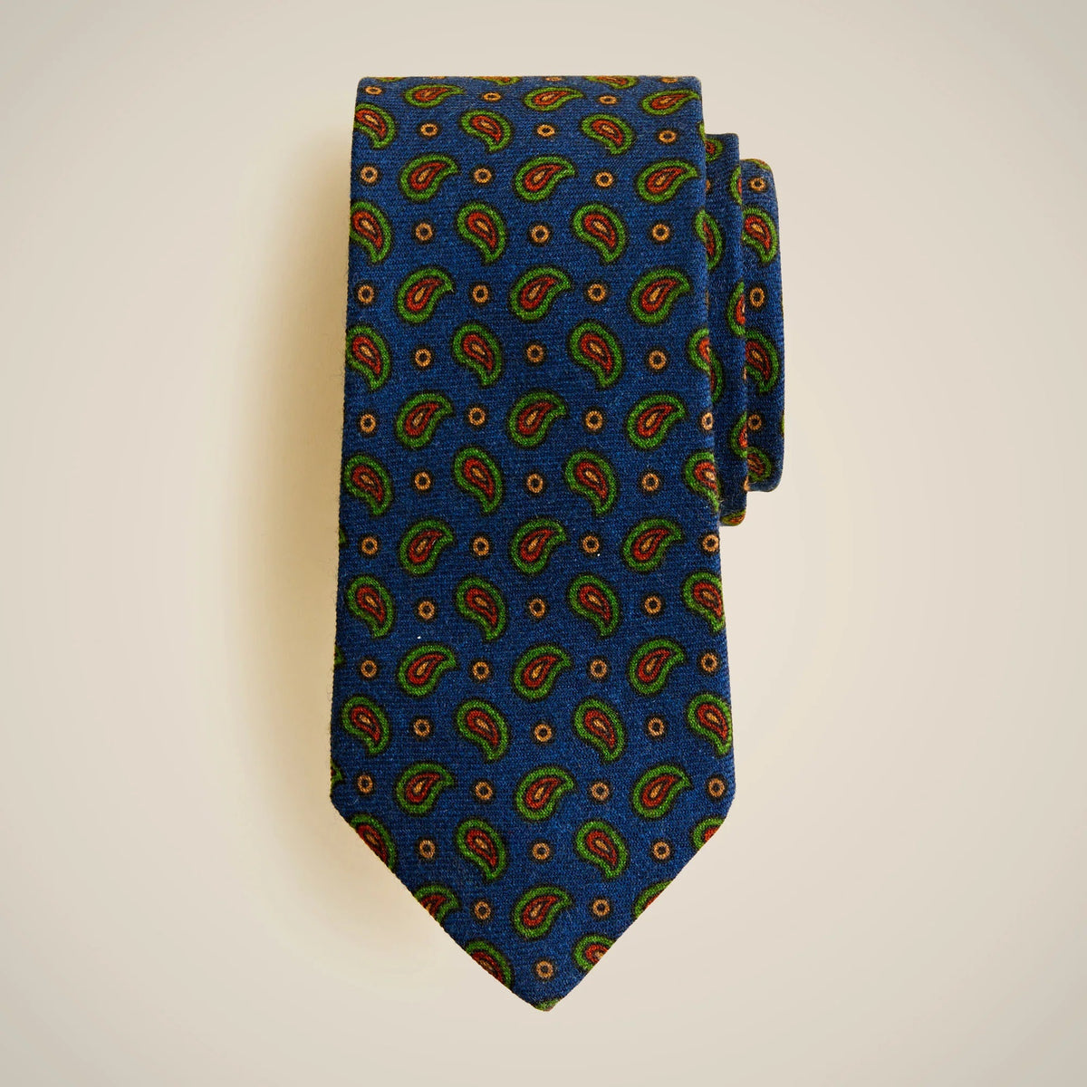 Italian wool tie in paisley