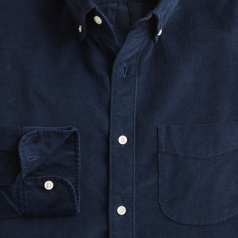 Fine-wale corduroy shirt