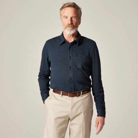 Lightweight Seaboard soft-knit shirt