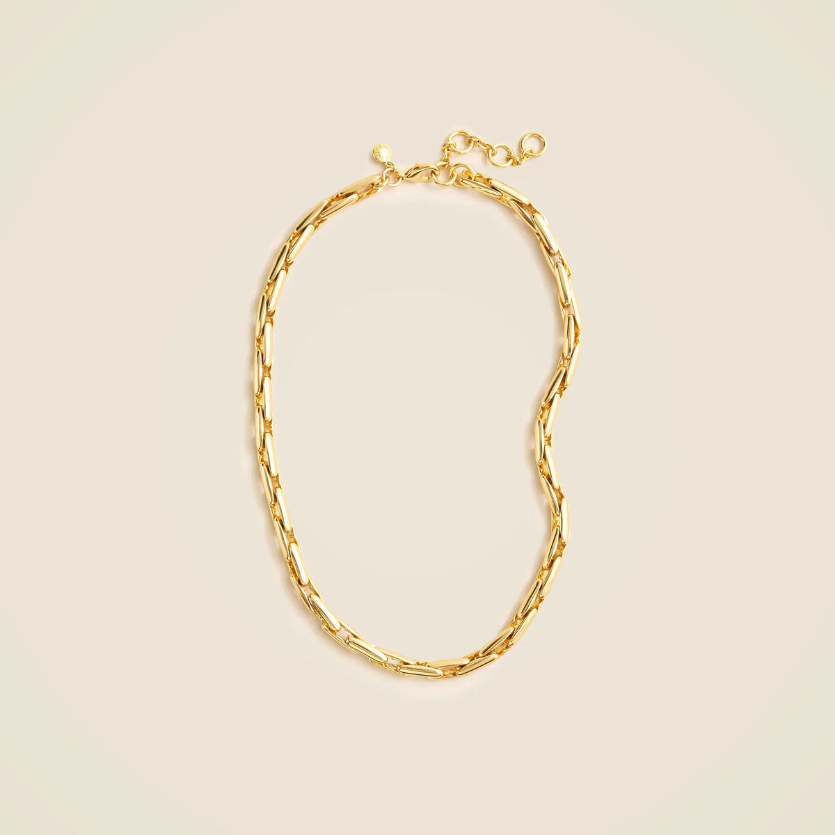 Rounded link chain necklace