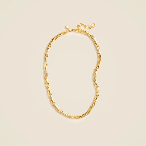 Rounded link chain necklace
