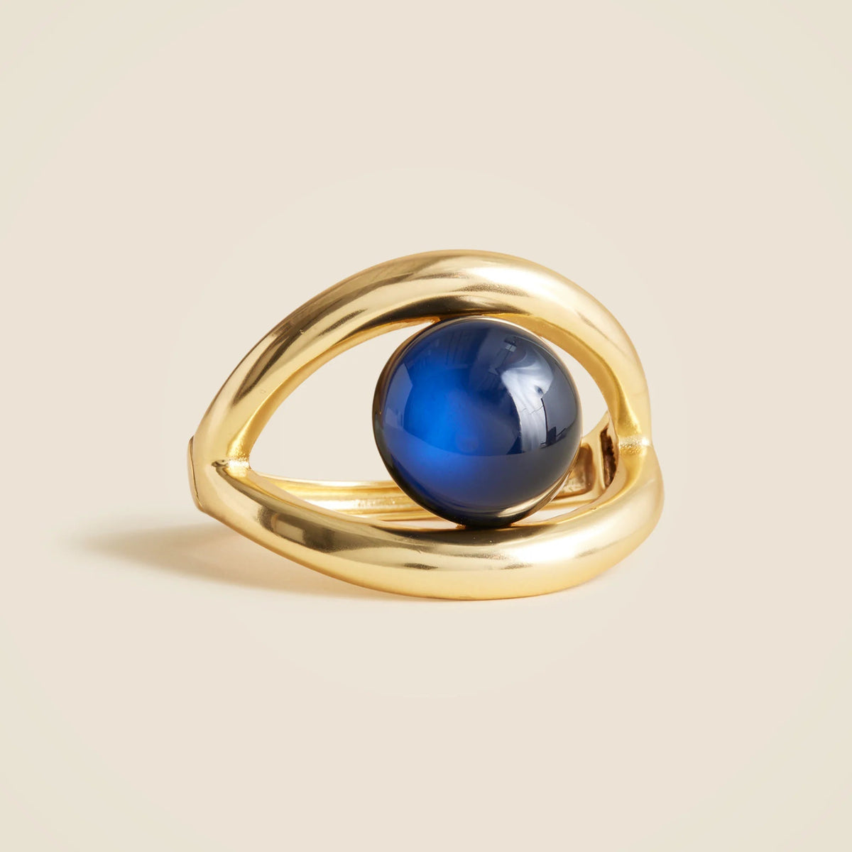 Glass stone cuff bracelet