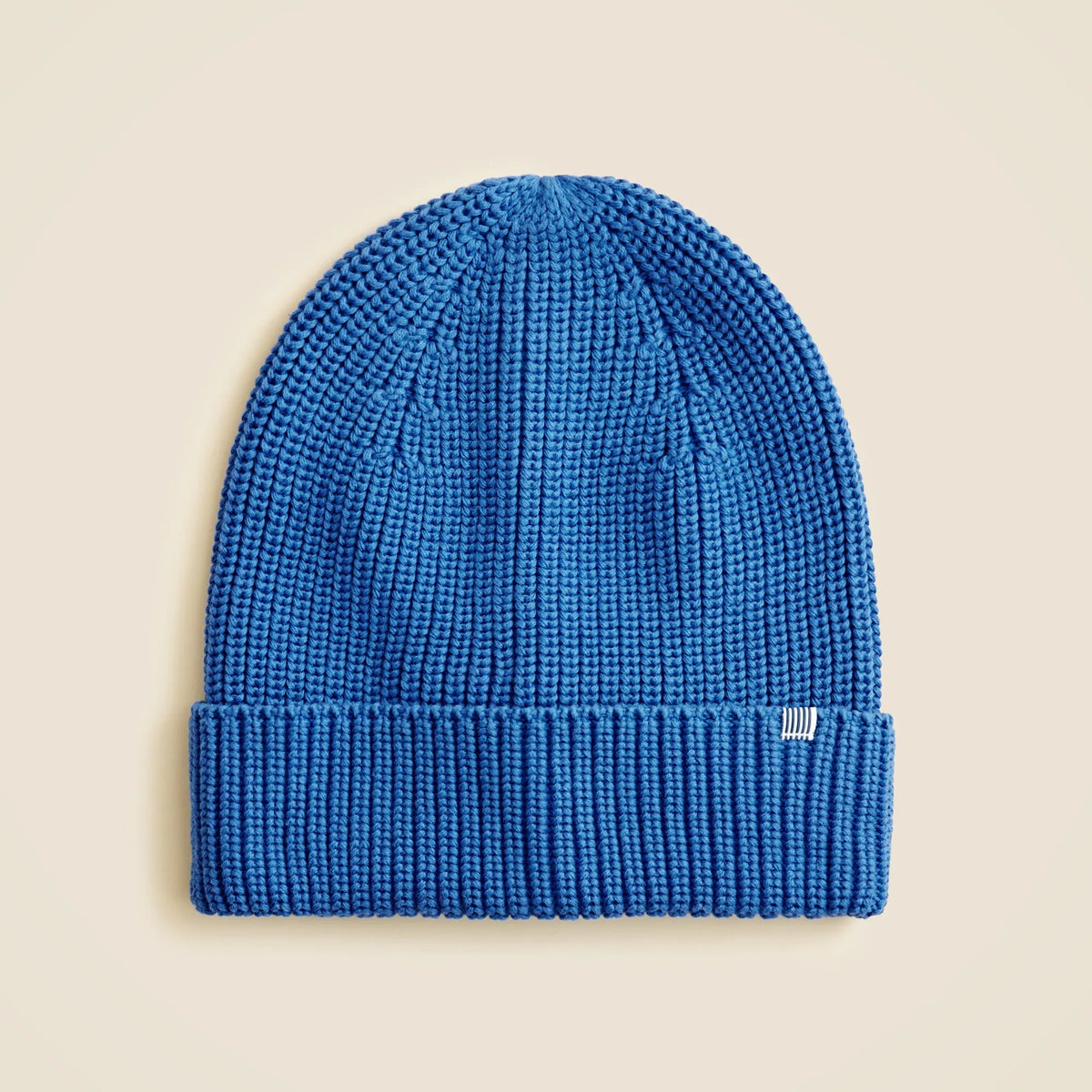Kids' ribbed beanie in cotton blend
