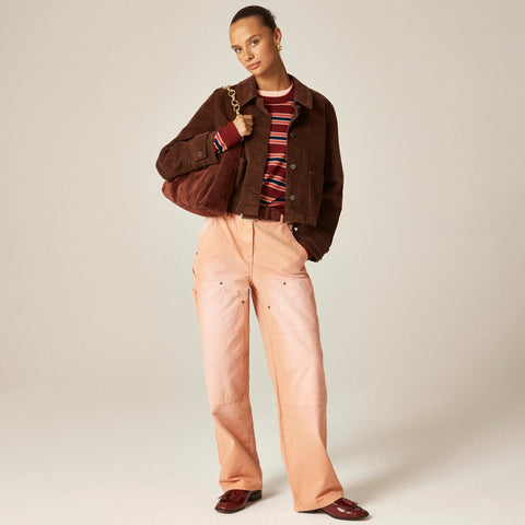 Perfect cashmere crewneck sweater in stripe