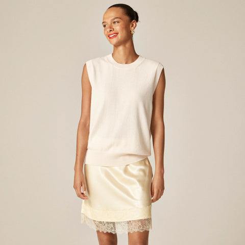 Cashmere relaxed sweater-vest