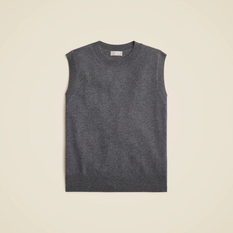 Cashmere relaxed sweater-vest