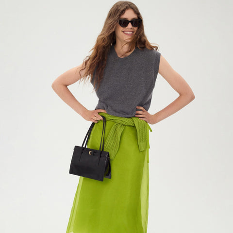 Cashmere relaxed sweater-vest