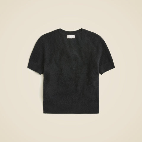 Brushed cashmere relaxed T-shirt