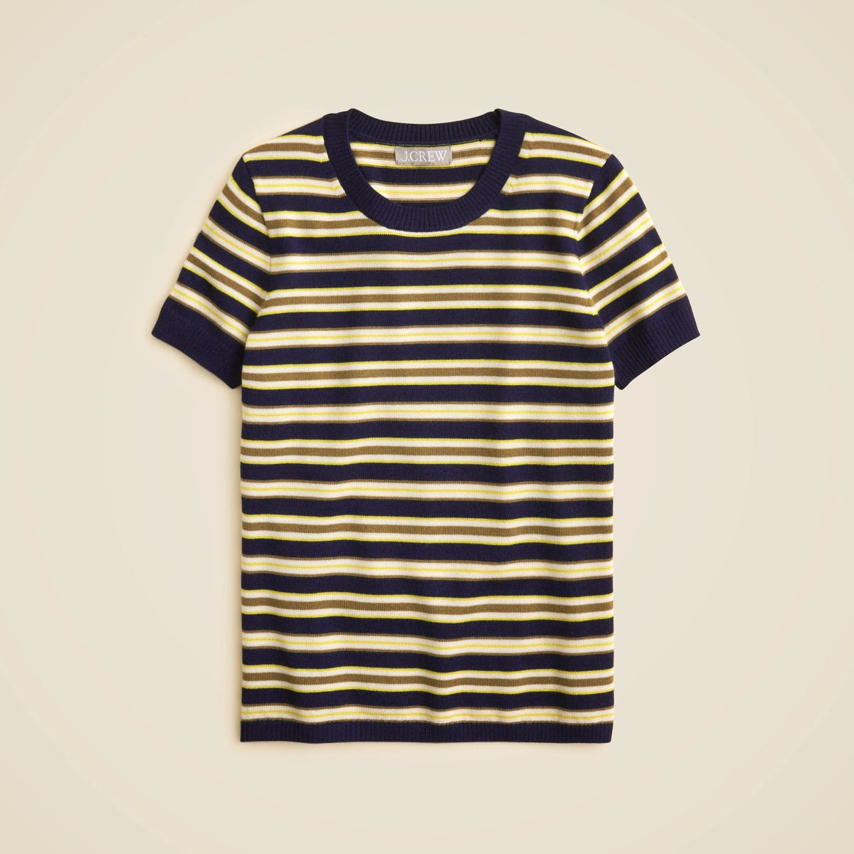 Carolyn sweater-tee in striped merino wool