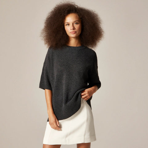 Oversized sweater-tee in vintage wool