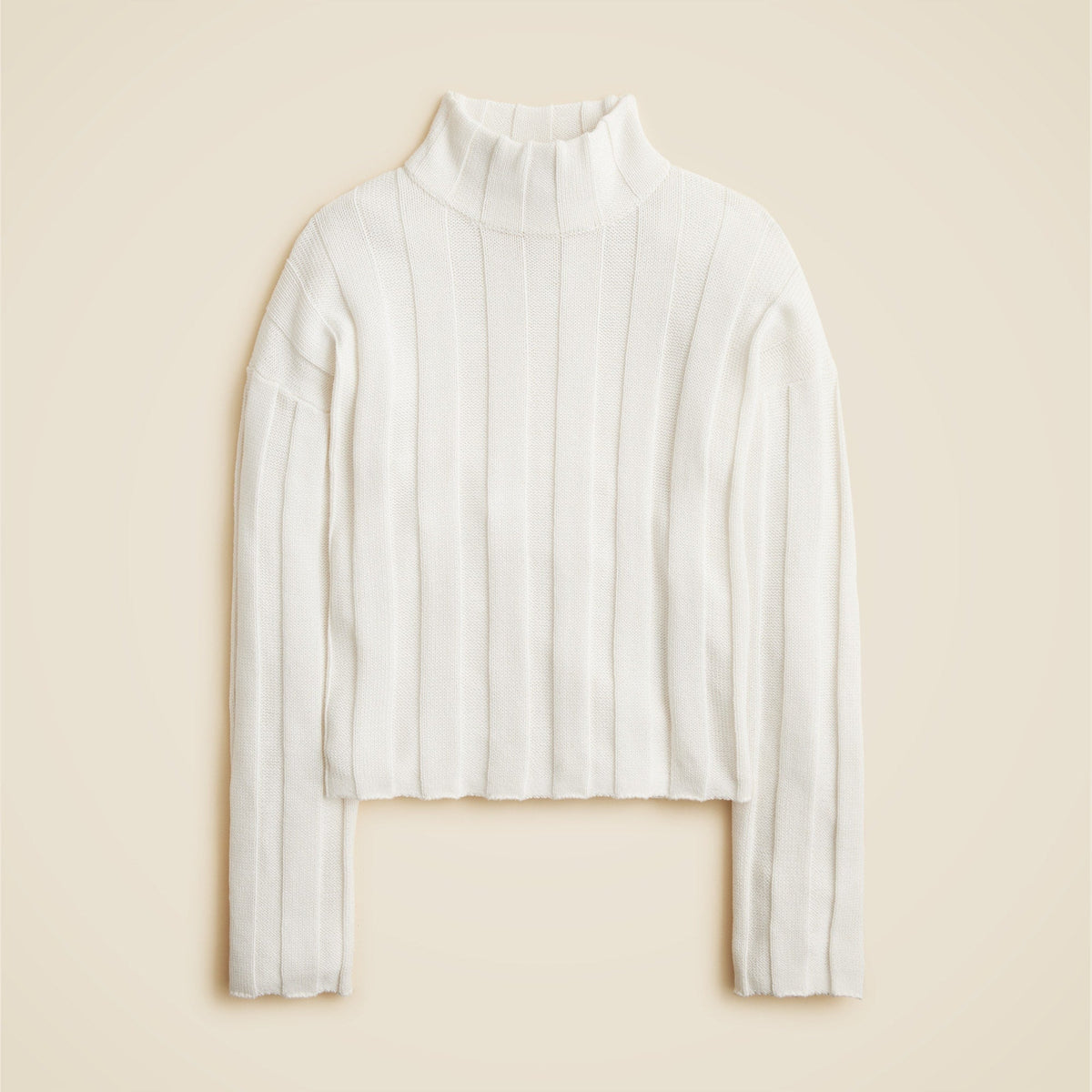 Ribbed mockneck sweater