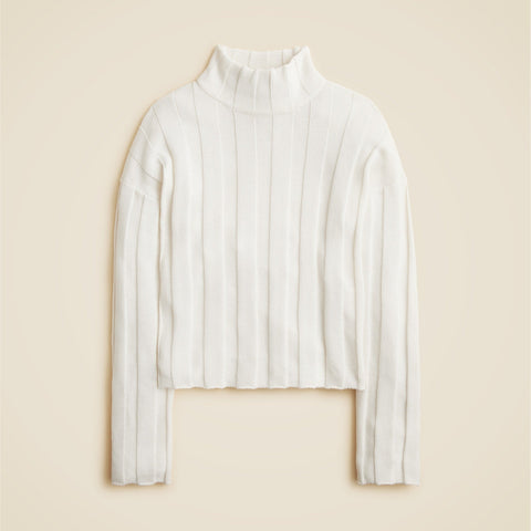Ribbed mockneck sweater