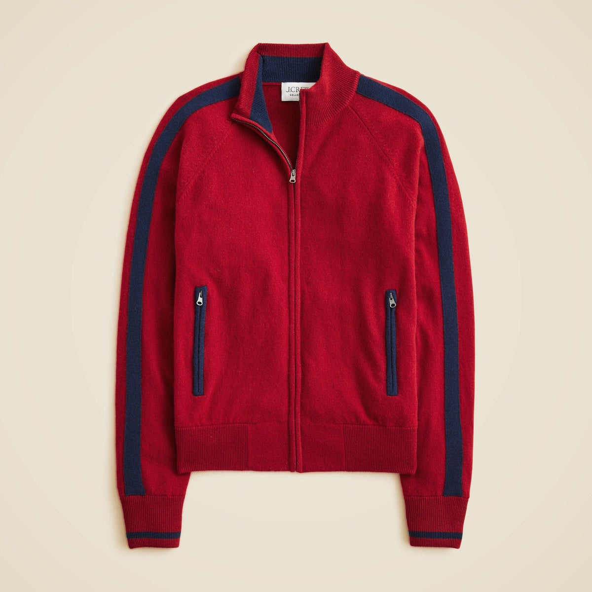 Cashmere full-zip track jacket