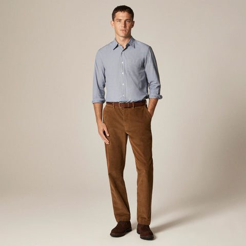 Broken-in Straight pant in stretch corduroy