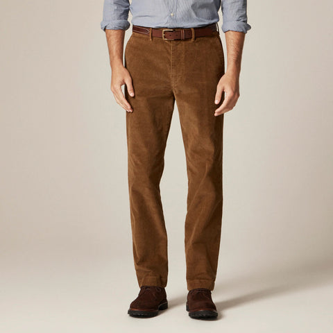 Broken-in Straight pant in stretch corduroy