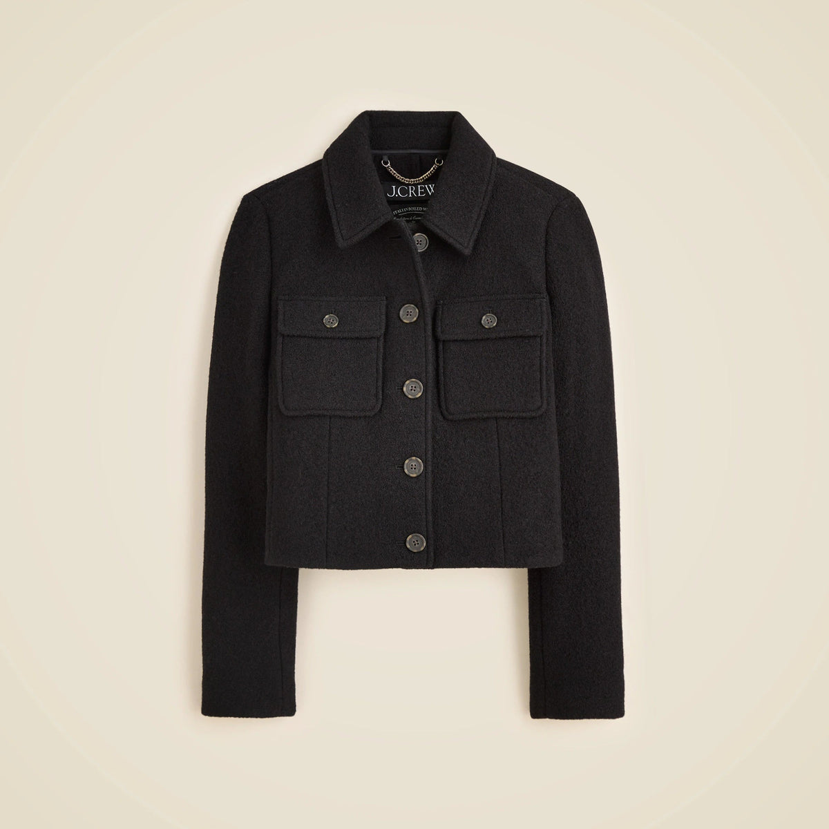 Lady jacket in Italian boiled wool