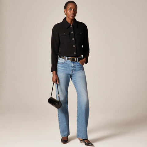 Lady jacket in Italian boiled wool