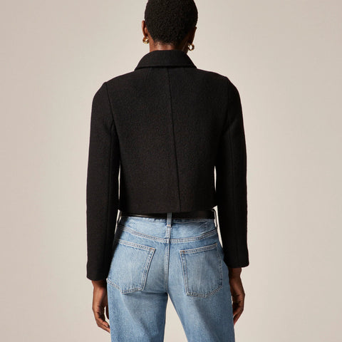 Lady jacket in Italian boiled wool