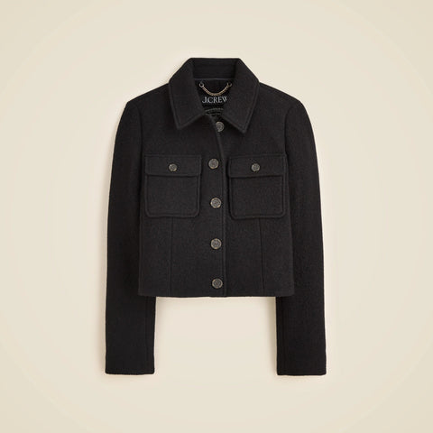 Lady jacket in Italian boiled wool