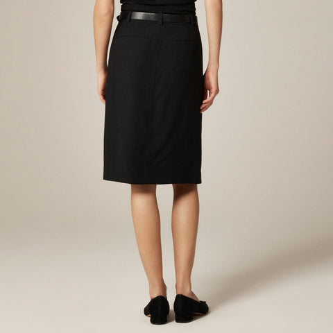 Knee-length sheath skirt