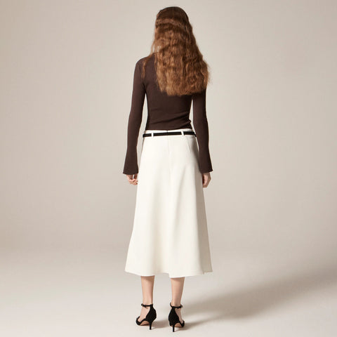 Petite circle skirt in bouclé