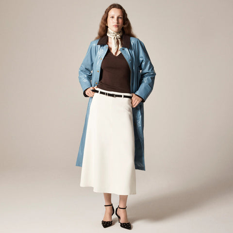 Petite circle skirt in bouclé