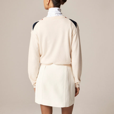 Mini skirt in bouclé