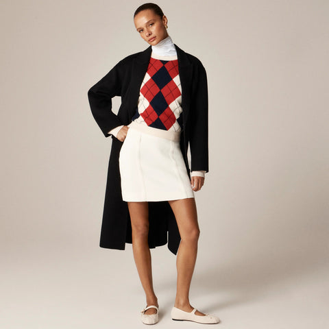 Mini skirt in bouclé