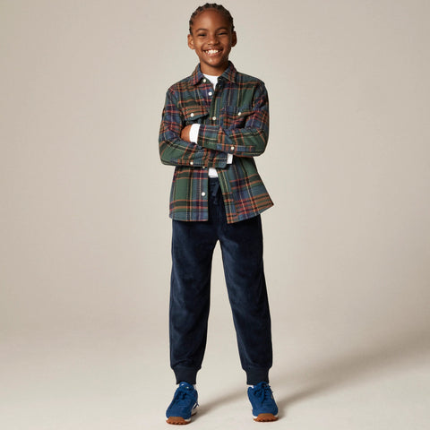 Kids' knit corduroy jogger pant