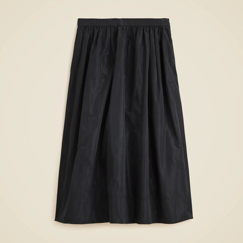 Midi ball skirt in taffeta