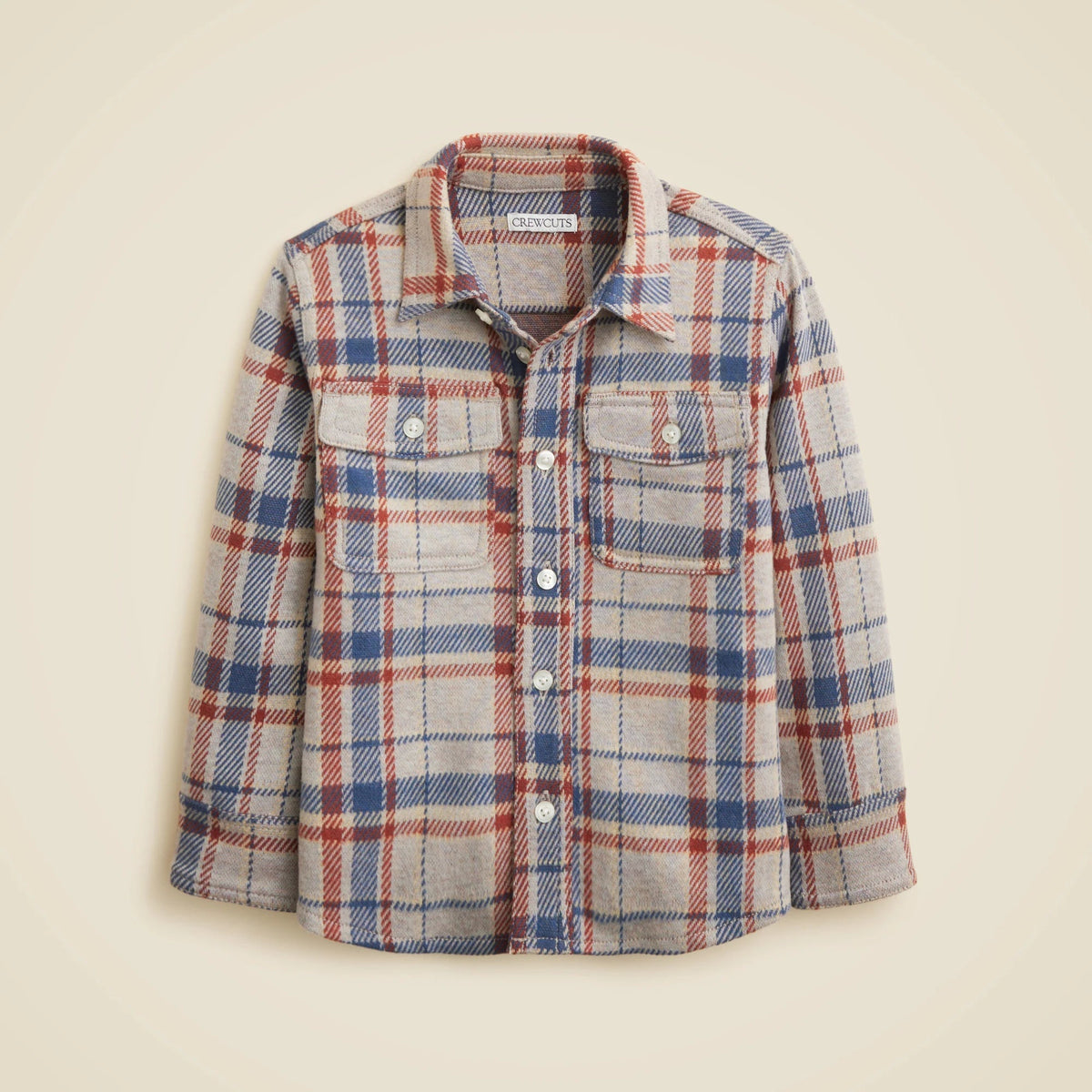 Kids' lightweight Seaboard soft-knit shirt in plaid
