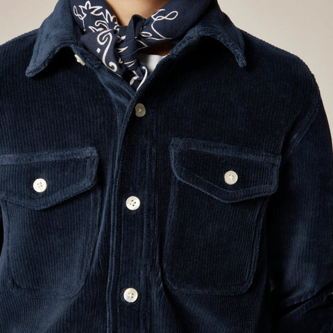 Kids' knit corduroy shirt