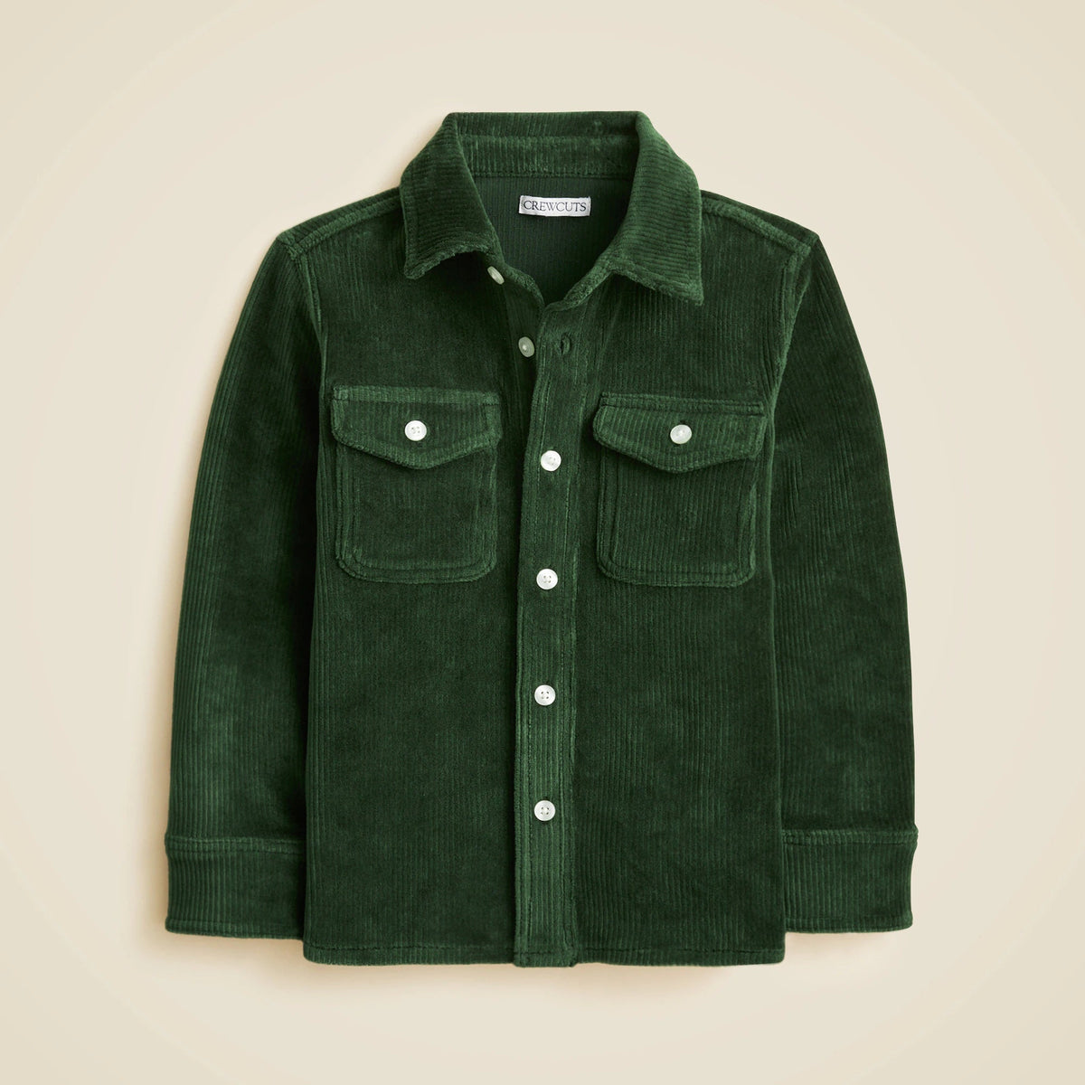 Kids' knit corduroy shirt