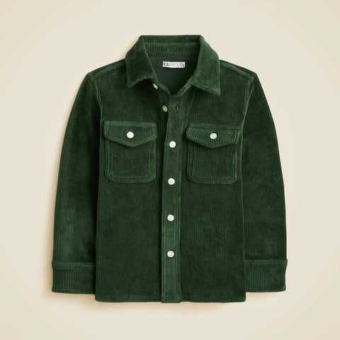 Kids' knit corduroy shirt