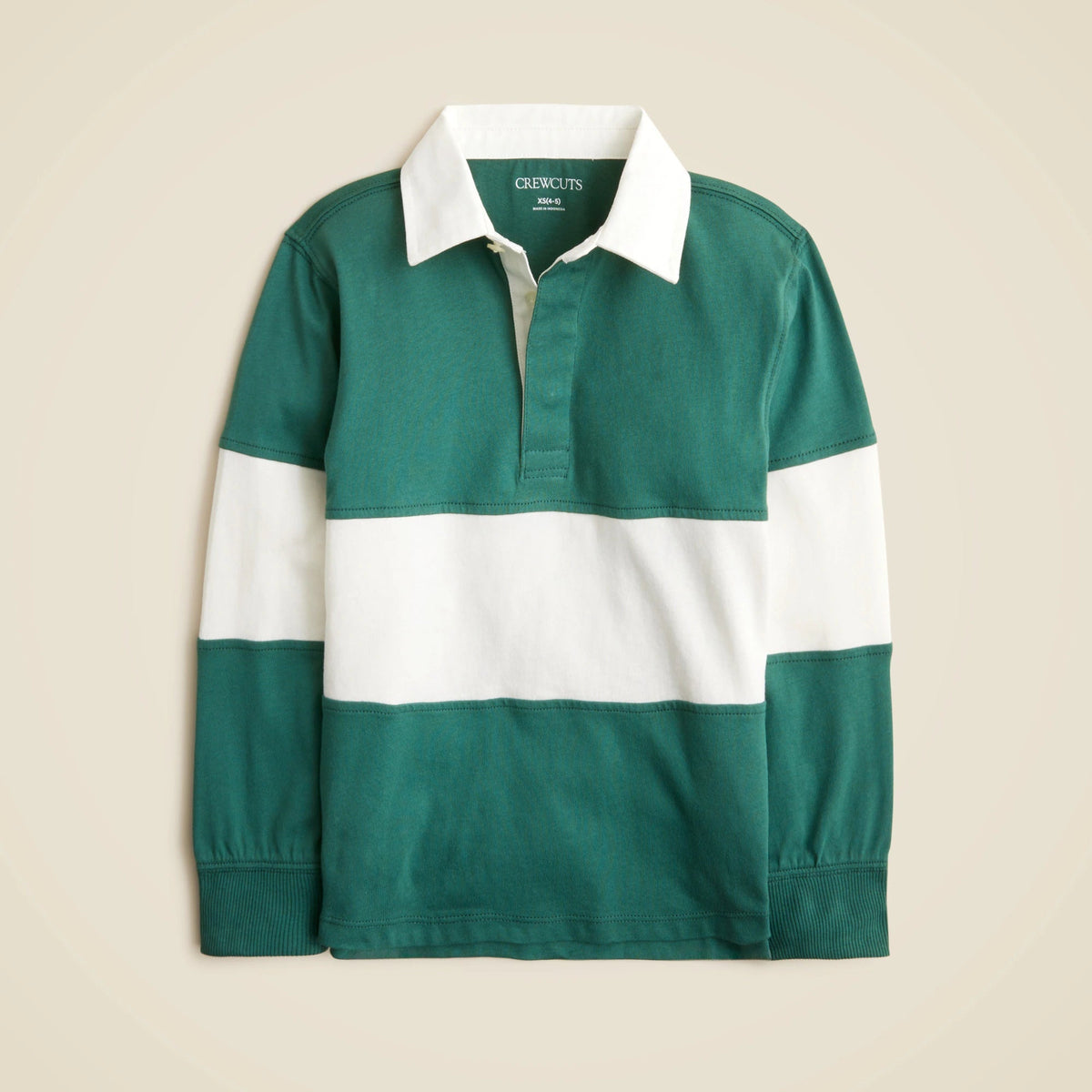 Kids' junior varsity rugby polo shirt in stripe