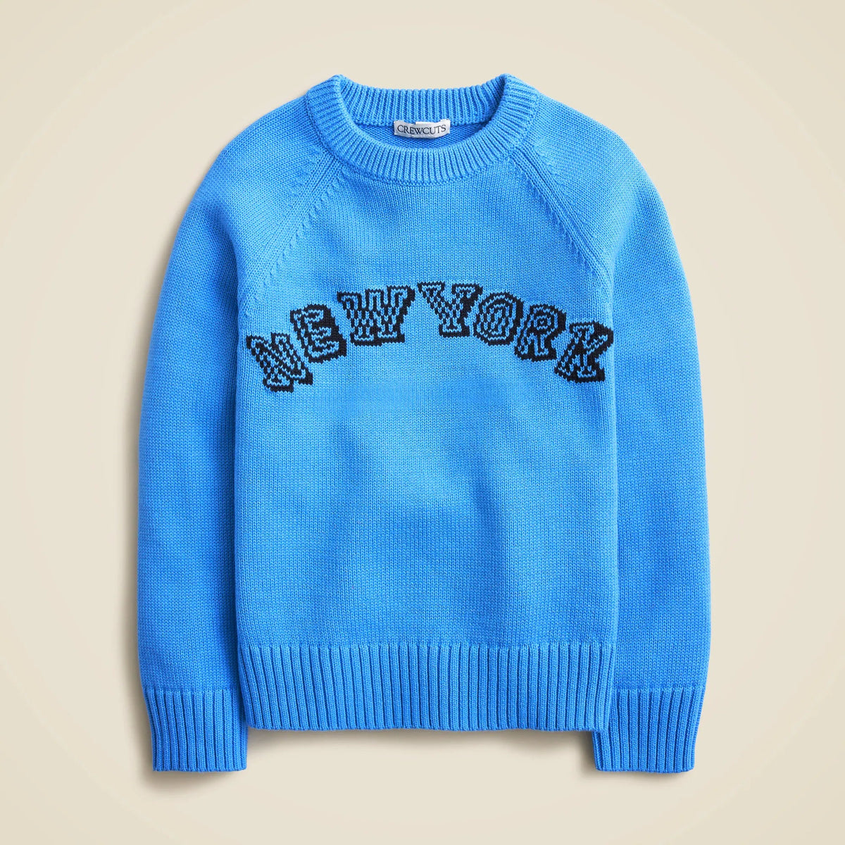 Kids' heritage cotton "New York" crewneck sweater