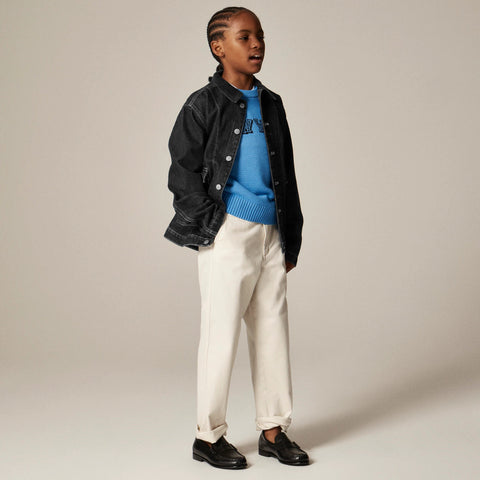 Kids' heritage cotton "New York" crewneck sweater