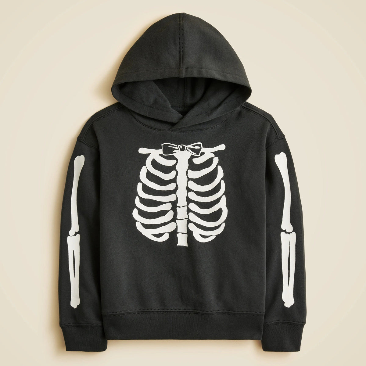Kids' glow-in-the-dark skeleton hoodie