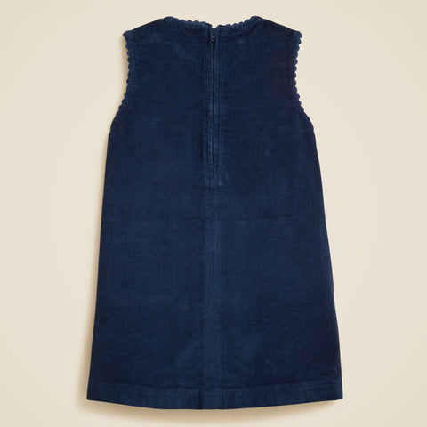 Girls' corduroy pinafore dress