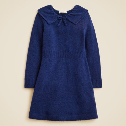 Girls' collared sweater-dress in Supersoft yarn
