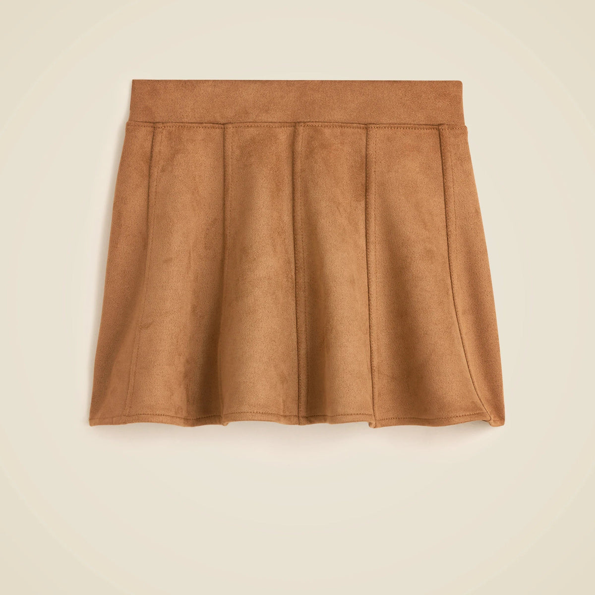Girls' picture day skirt in faux suede