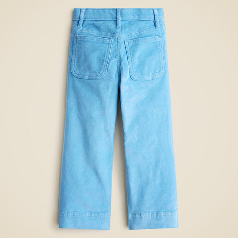 Girls' sailor corduroy trouser with heart pockets