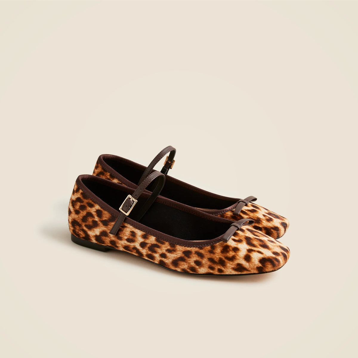 Quinn Mary Jane ballet flats in leopard print
