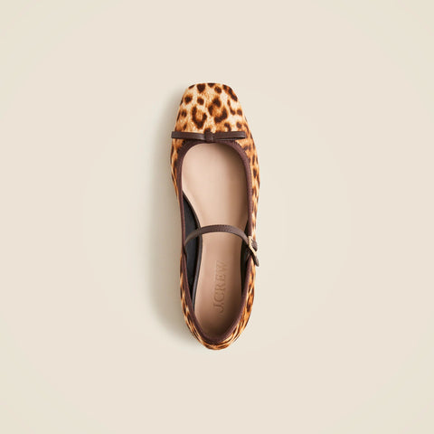 Quinn Mary Jane ballet flats in leopard print