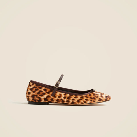 Quinn Mary Jane ballet flats in leopard print